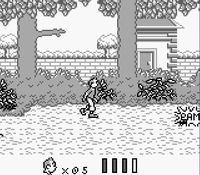 une photo d'Ã©cran de Tintin - Le Temple du Soleil sur Nintendo Game Boy